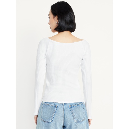 올드네이비 Cinched Rib-Knit Top