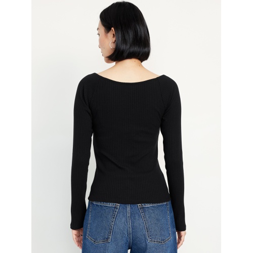 올드네이비 Cinched Rib-Knit Top