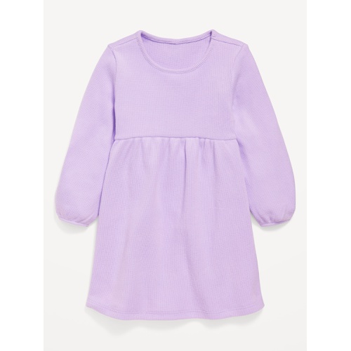 올드네이비 Long-Sleeve Thermal-Knit Dress for Toddler Girls Hot Deal