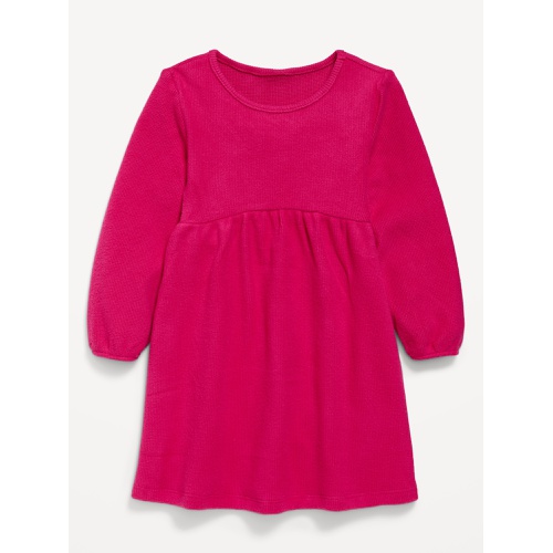 올드네이비 Long-Sleeve Thermal-Knit Dress for Toddler Girls Hot Deal