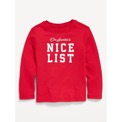 올드네이비 Unisex Long-Sleeve Graphic T-Shirt for Toddler Hot Deal