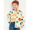 Printed Full-Zip Sherpa Jacket for Toddler Boys