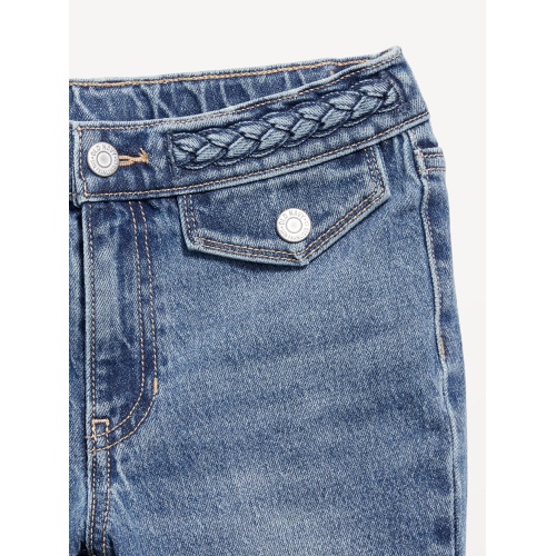 올드네이비 High-Waisted Braided-Waist Flare Jeans for Girls