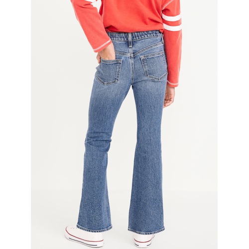 올드네이비 High-Waisted Braided-Waist Flare Jeans for Girls