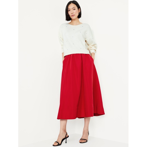 올드네이비 Taffeta Midi Swing Skirt