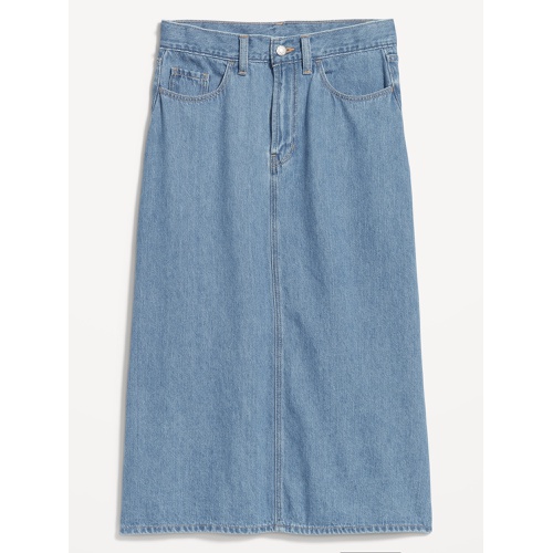 올드네이비 High-Waisted Wow Jean Midi Skirt