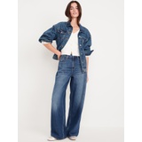 High-Waisted Baggy Wide-Leg Jeans