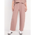 Extra High-Waisted SoComfy Seamed Barrel-Leg Sweatpants