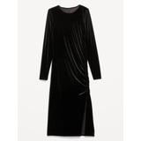 Ruched Velvet Midi Dress Hot Deal