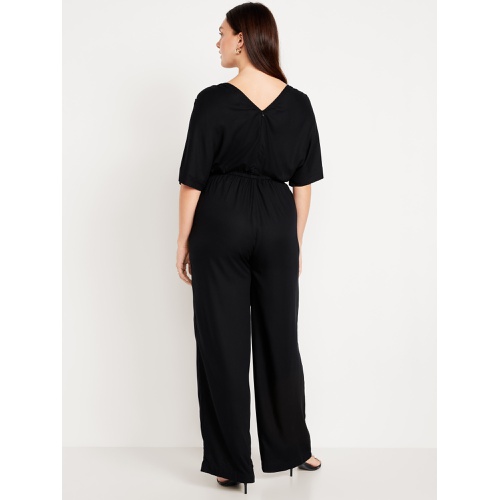 올드네이비 Waist-Defined Crepe Wide-Leg Jumpsuit Hot Deal