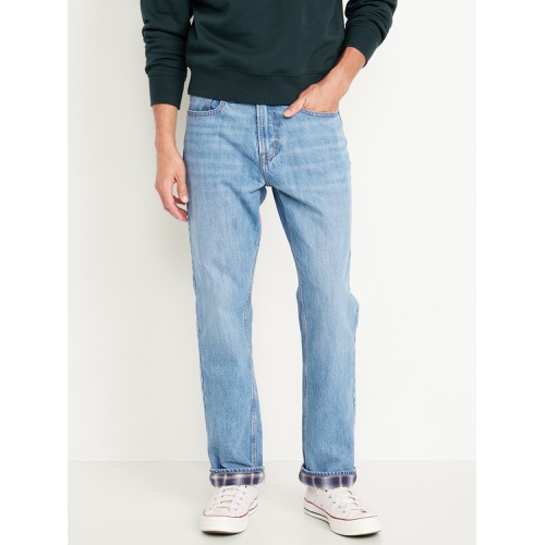 올드네이비 90s Straight Flannel-Lined Jeans Hot Deal