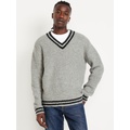 V-Neck Boucle Sweater Hot Deal