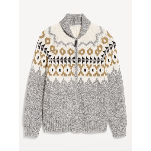 올드네이비 Fair Isle Zip Cardigan Sweater Hot Deal