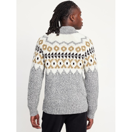 올드네이비 Fair Isle Zip Cardigan Sweater Hot Deal