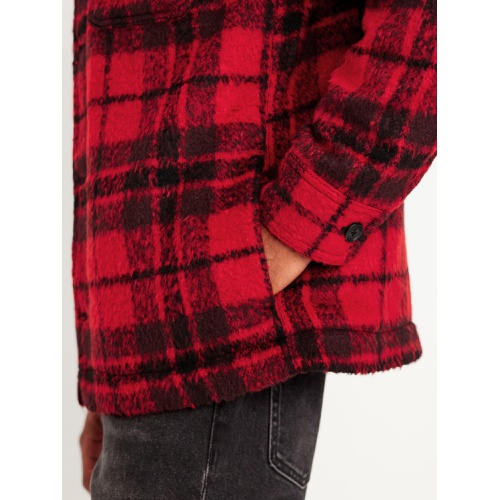 올드네이비 Cozy-Lined Sherpa Shacket Hot Deal