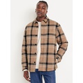 Sherpa-Lined Quilted Shacket