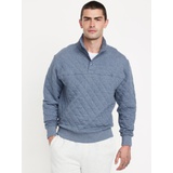 Quarter-Snap Quilted Fleece Sweatshirt