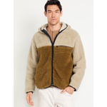 Hooded Sherpa Zip Jacket Hot Deal