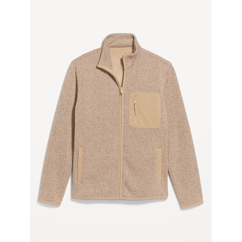 올드네이비 Sherpa-Lined Sweater Fleece Zip Jacket Hot Deal