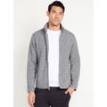 Sherpa-Lined Sweater Fleece Zip Jacket Hot Deal