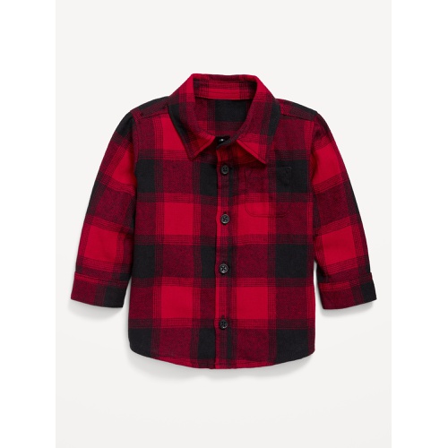 올드네이비 Long-Sleeve Flannel Pocket Shirt for Baby Hot Deal