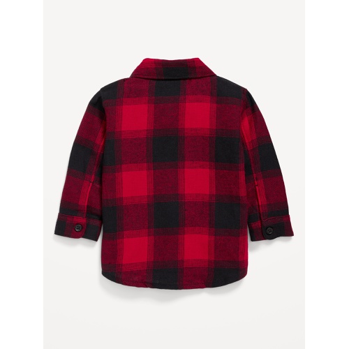 올드네이비 Long-Sleeve Flannel Pocket Shirt for Baby Hot Deal