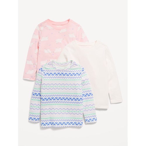 올드네이비 Long-Sleeve T-Shirt 3-Pack for Toddler Girls