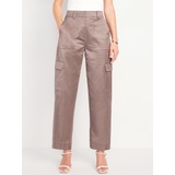 Extra-High Waisted Satin Cargo Barrel Wide-Leg Pants Hot Deal