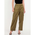 Extra-High Waisted Satin Cargo Barrel Wide-Leg Pants Hot Deal