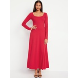 Fit & Flare Ribbed Maxi Dress Hot Deal