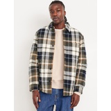 Sherpa-Lined Quilted Shacket