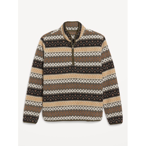 올드네이비 Sherpa Fair Isle Quarter Zip