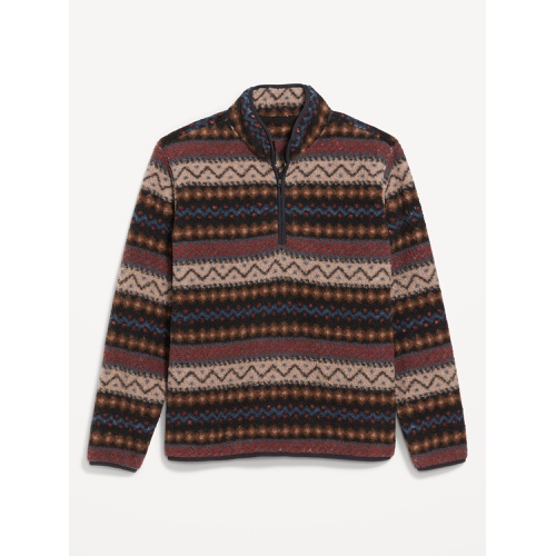 올드네이비 Sherpa Fair Isle Quarter Zip