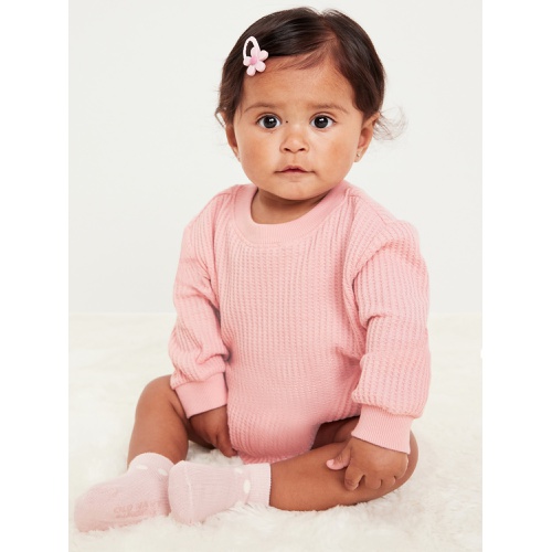 올드네이비 Long-Sleeve Thermal-Knit Romper for Baby