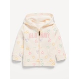 Printed Logo-Graphic Zip Hoodie for Baby