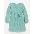 Long-Sleeve Ribbed Dress for Toddler Girls Hot Deal