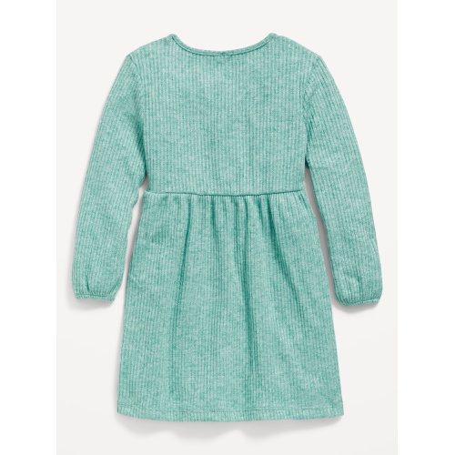 올드네이비 Long-Sleeve Ribbed Dress for Toddler Girls Hot Deal