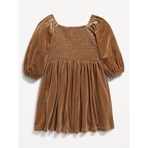 올드네이비 Smocked Velvet Dress for Toddler Girls Hot Deal