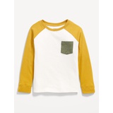 Long-Sleeve Pocket T-Shirt for Toddler Boys