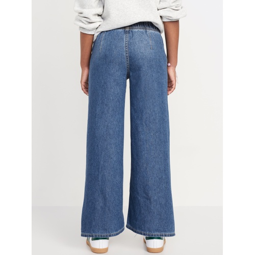 올드네이비 High-Waisted Baggy Wide-Leg Pull-On Jeans for Girls