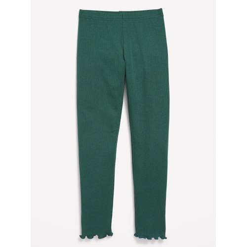 올드네이비 High-Waisted Lettuce Edge Rib-Knit Leggings for Girls