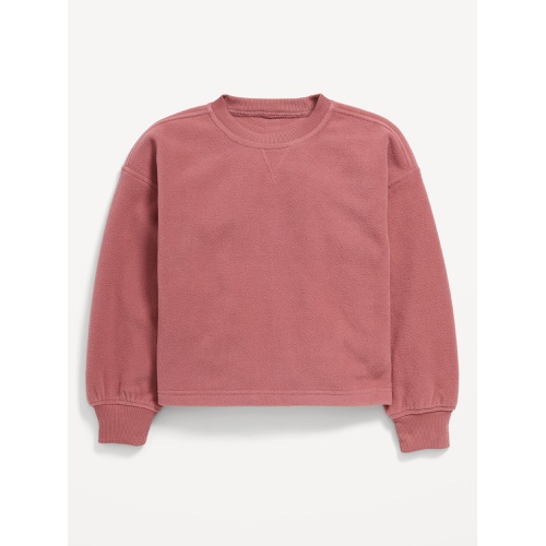 올드네이비 Long-Sleeve Microfleece Crew-Neck Sweatshirt for Girls