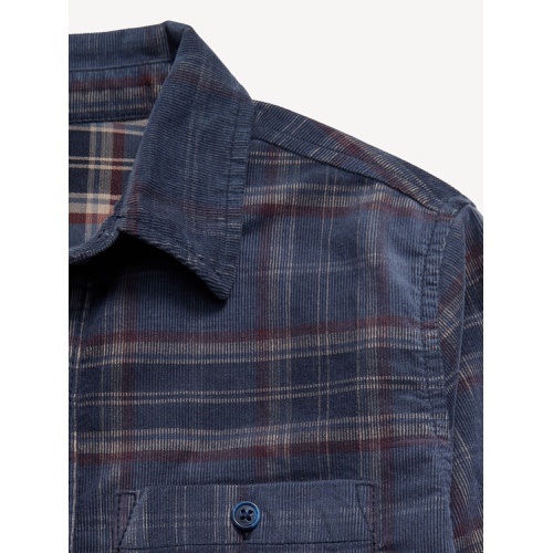 올드네이비 Long-Sleeve Corduroy Pocket Shirt for Boys Hot Deal