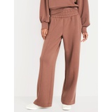 High-Waisted Bounce Fleece Wide-Leg Pants