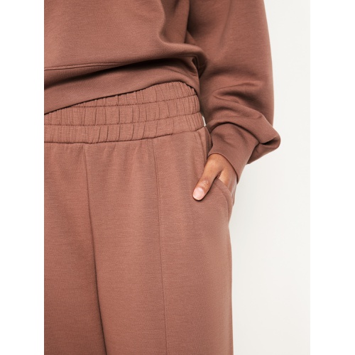 올드네이비 High-Waisted Bounce Fleece Wide-Leg Pants