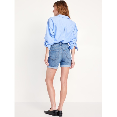 올드네이비 High-Waisted Wow Jean Shorts -- 5-inch inseam Hot Deal