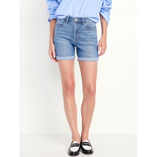 올드네이비 High-Waisted Wow Jean Shorts -- 5-inch inseam Hot Deal