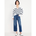 High-Waisted Wow Crop Wide-Leg Jeans Hot Deal