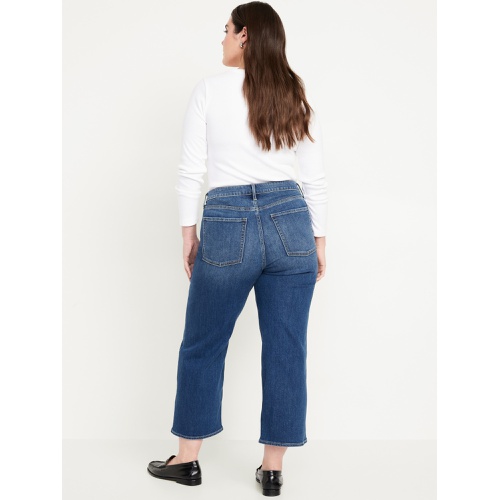 올드네이비 High-Waisted Wow Crop Wide-Leg Jeans Hot Deal