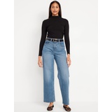 Curvy Extra High-Waisted Sky-Hi Wide-Leg Jeans